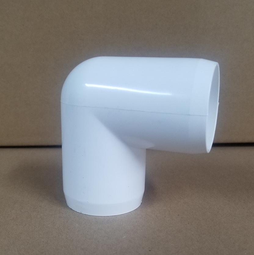 American SCH40 standard size PVC pipe fittings 90 degree elbow joint plastic diy furniture grade right angle bend