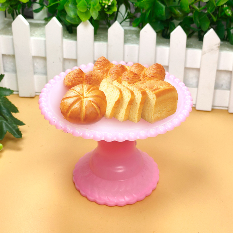 Cross-border supply of European-style plastic transparent cake tray dessert pastry tray venue pastry ornaments factory outlet