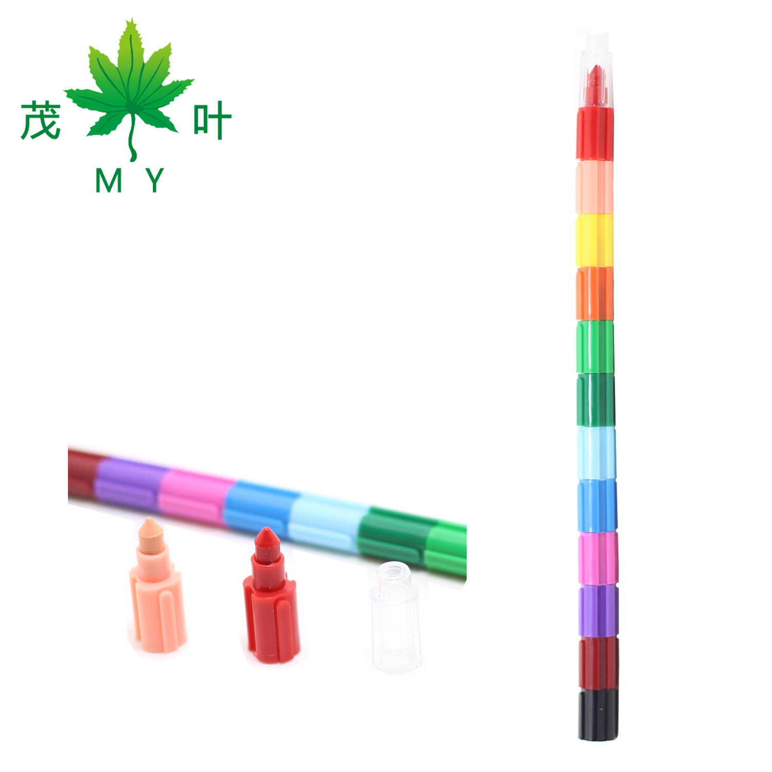 12-секционные строительные блоки мелки, пластиковые мелки, квадратные мелки, My589