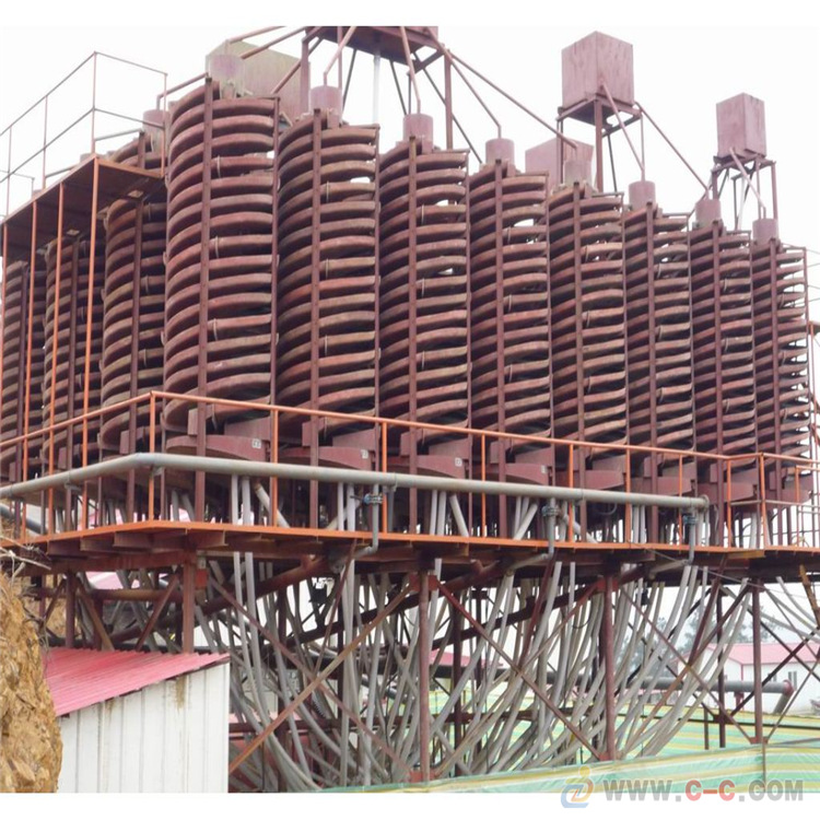 Quartz Sand Gravity Separation Equipment Tailings Fiberglass Spiral Chute Titanium Iron Tungsten Tin Gold Ore Gravity Separation Equipment