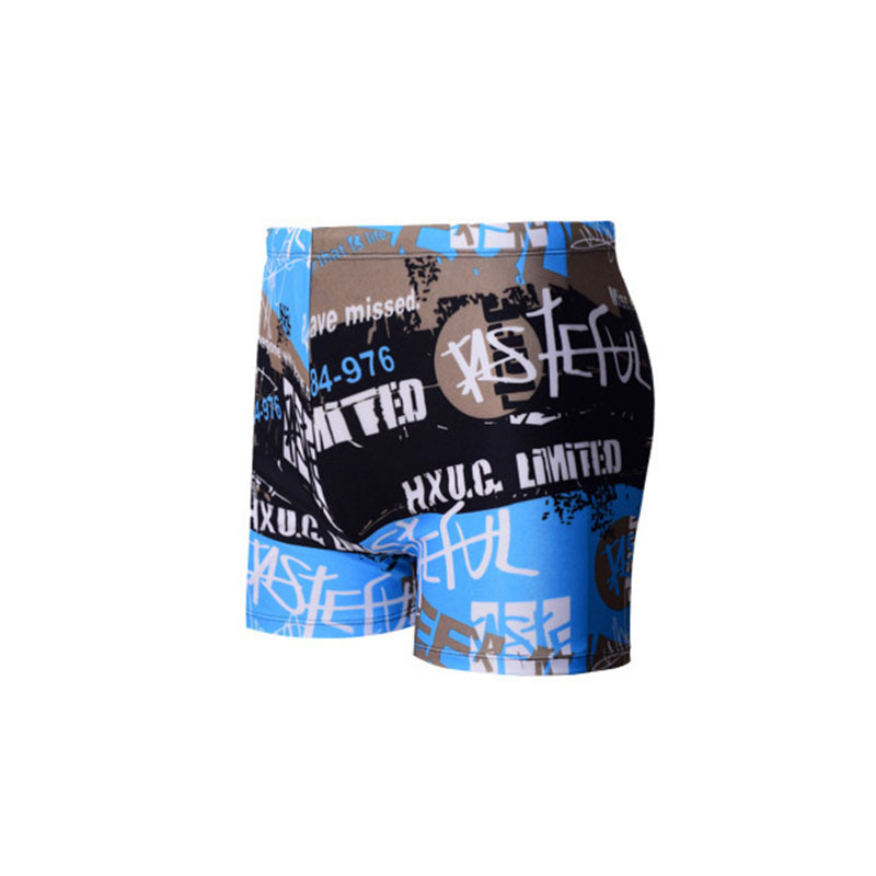 Men's Boxer Swim Trunks Fashion Comfortable Men's Swimsuit Set Plus Fat Loose Size Loose Hot Spring Swimming Trunks