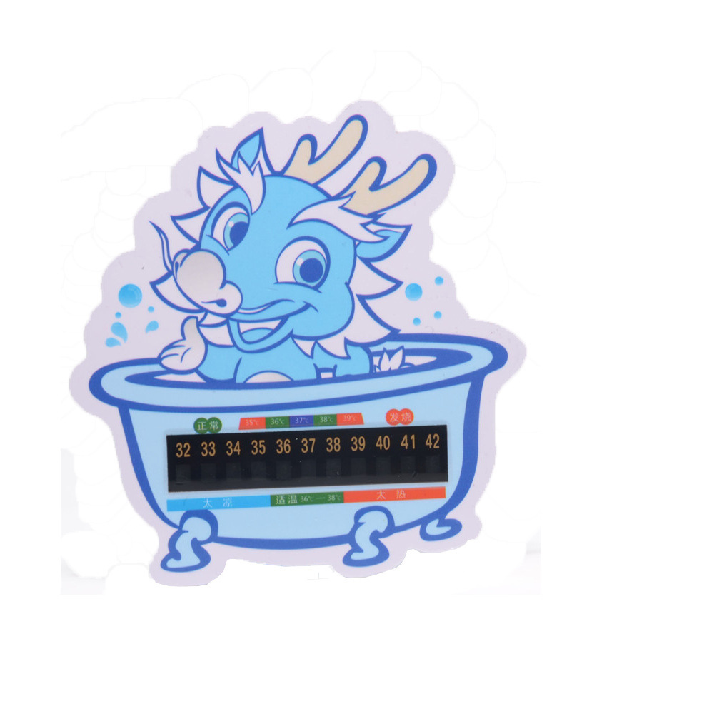 Baby Indoor Bath Water Thermometer Baby Cartoon Water Thermometer Children's Toy Bath Square Temperature Card