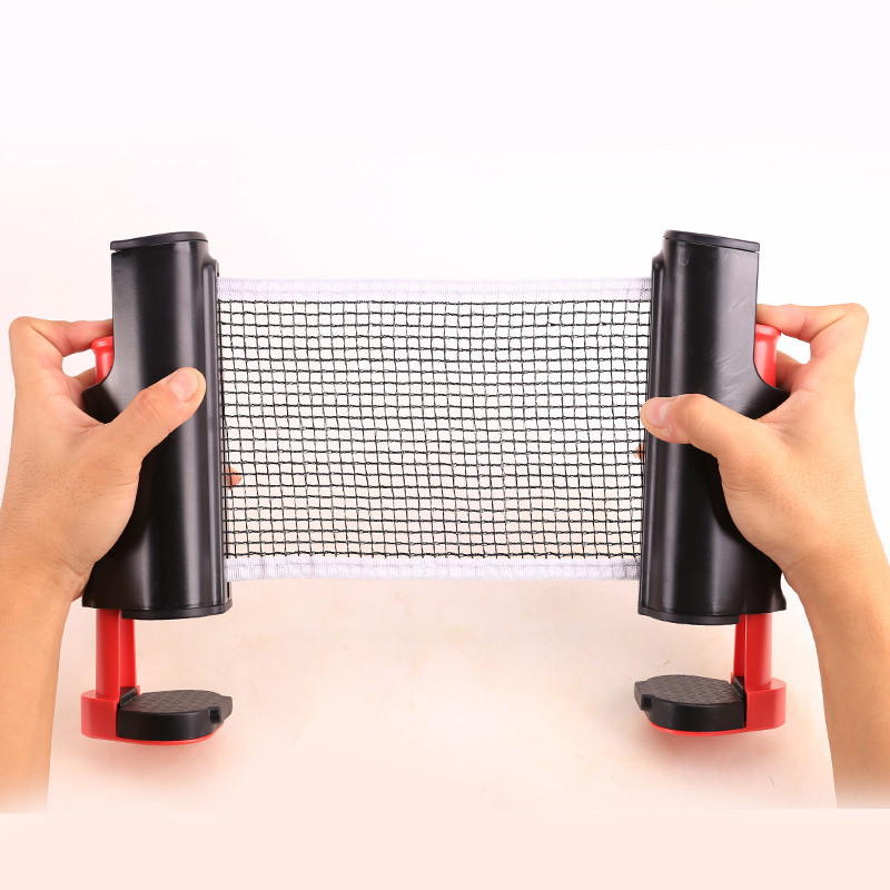 Wholesale color boxed table tennis net portable net telescopic net 2 m free telescopic table tennis competition
