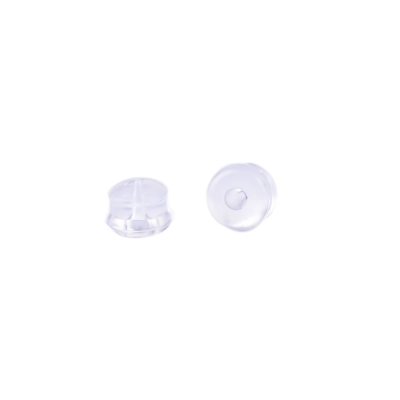 Hamburg ear plug diy jewelry accessories non-slip anti-loss plastic earring plug transparent Korean rear plug earplug