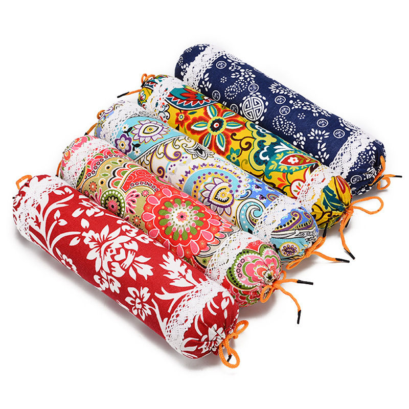 Mugwort Cervical Vertebra Cylindrical Pillow Round Pillow Removable and Washable Mugwort Candy Pillow Sleep Neck Pillow Manufacturer Spot Wholesale