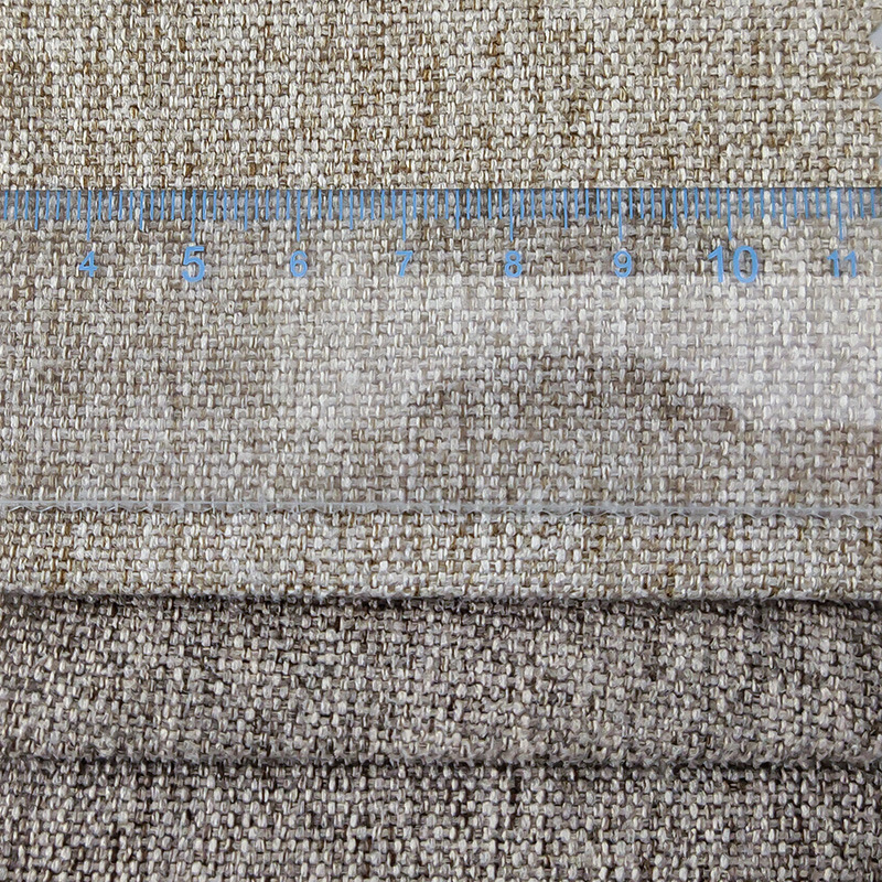 Brushed fine linen sofa fabric cotton and linen fabric pillowcase bay window mat background wall soft cover fabric imitation linen cloth