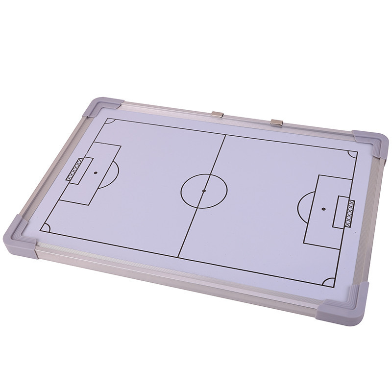White background aluminum alloy frame magnetic teaching football tactical board wall-mounted game training coach sand table teaching board