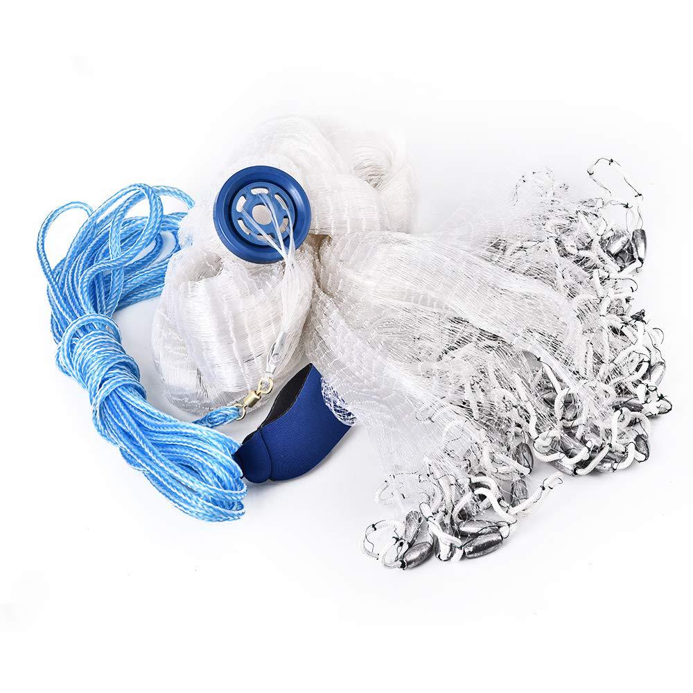 Fishing Line Ring-free Hand-throwing Net Traditional Hand-throwing Net Hand-throwing Net Batch Cross-border Fishing Line Ring-free Hand-throwing Net Spin Net Pocket