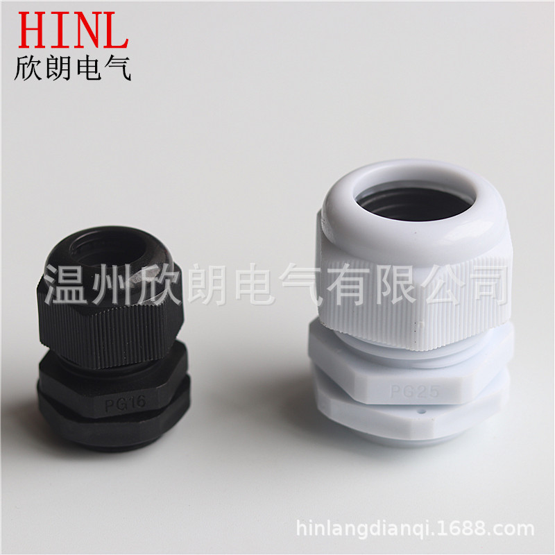 M12M16M18M20M22M250 * 1.5 waterproof joint nylon cable joint plastic joint factory wholesale