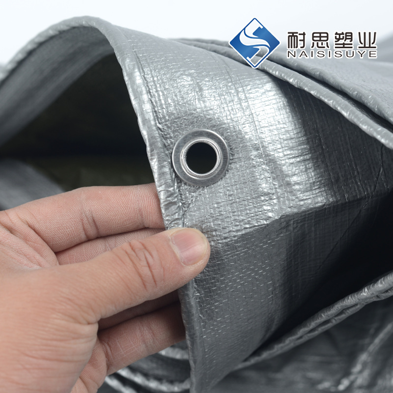 180g army green silver thickened cargo yard cloth agricultural PE plastic rainproof waterproof sunscreen shed cloth awning cloth