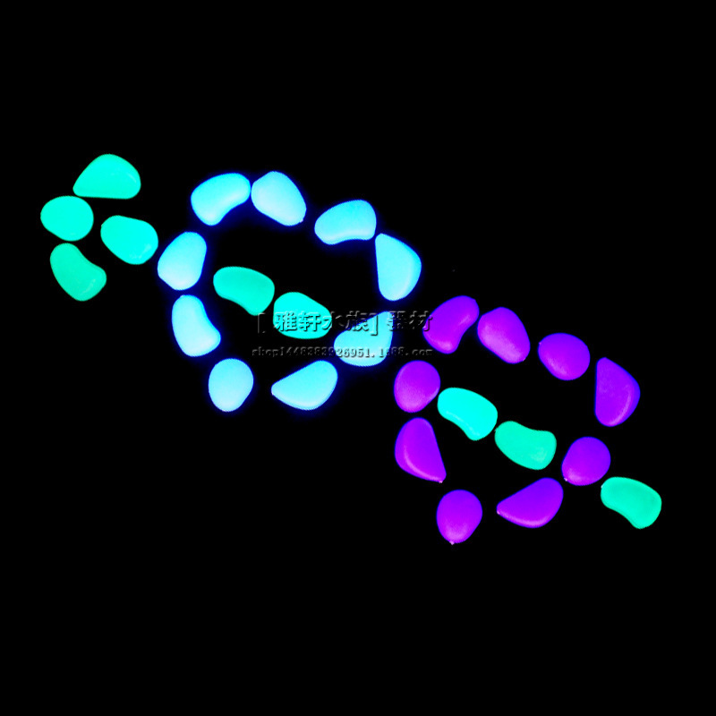 Fish Tank Landscaping Luminous Aquarium Artificial Luminous Stone Luminous Pebbles Wholesale Fluorescent Stone Luminous Stone Wholesale