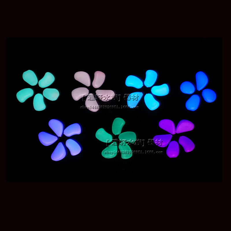 Fish Tank Landscaping Luminous Aquarium Artificial Luminous Stone Luminous Pebbles Wholesale Fluorescent Stone Luminous Stone Wholesale