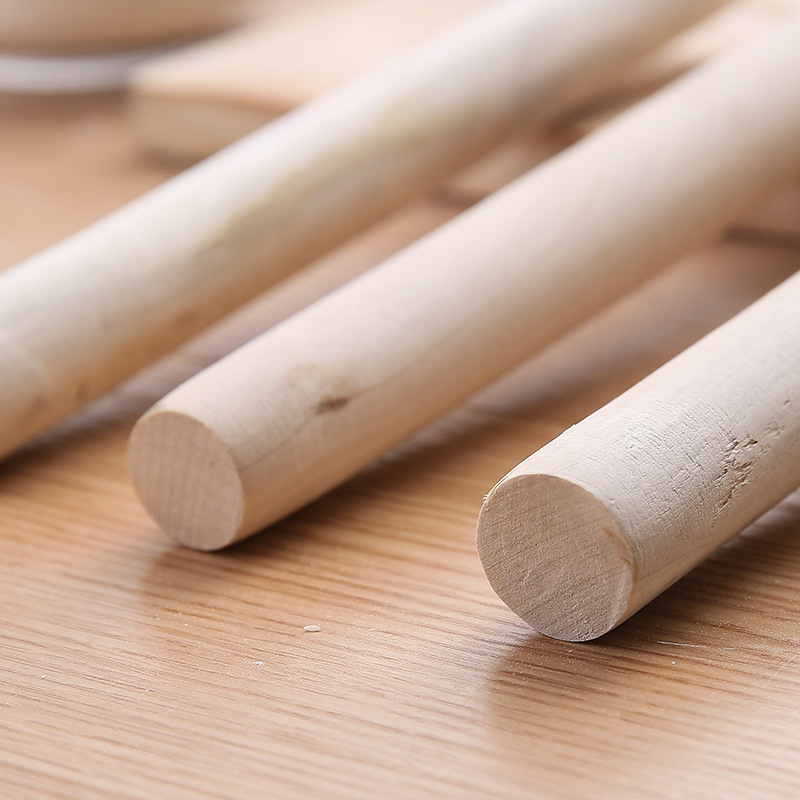 Kitchen Solid Wood Rolling Pin Non-Stick Wooden Noodle Press Baking Tool Dumpling Wrapper Rolling Pin Rolling Pin