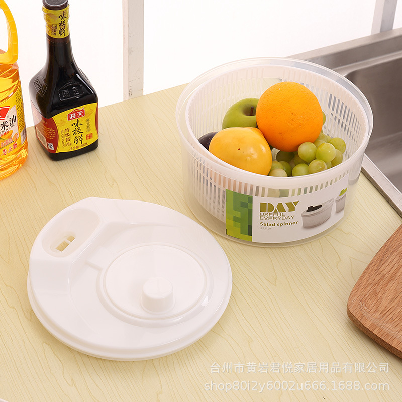 Bsci Vegetable Dehydrator Spinner Household Large-Capacity Fruit Dehydrator Drainer Salad Dehydration Basket Batch