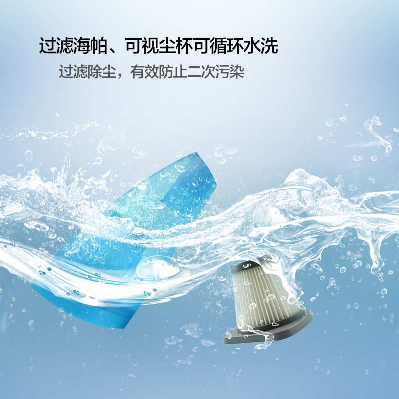 Three-In-One Handheld Household Vacuum Cleaner Factory Direct Sales Cross-Border High-Power Handheld Push Rod Dual-Purpose Vacuum Cleaner