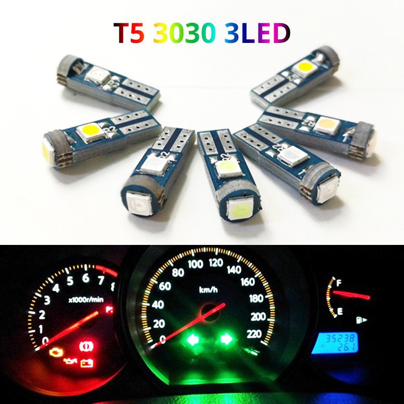 Car highlight T5 3030 3SMD instrument light air conditioning light gear light LED AliExpress Amazon