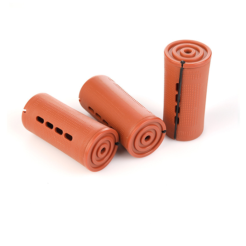 Cross-border multi-size hair curler with cover American cold iron rod curler perm tool plastic hair curler wholesale