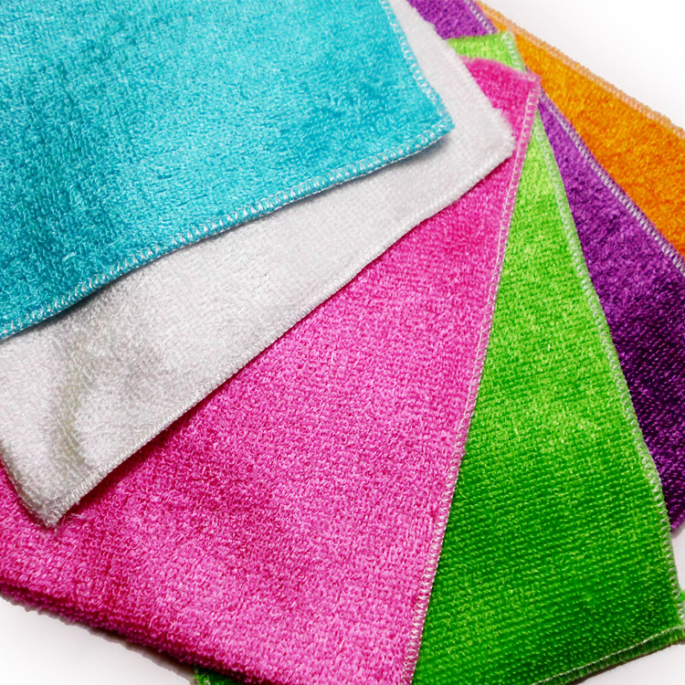 27*30 double thick bamboo fiber dish towel non-stick oil dish towel cloth 1203