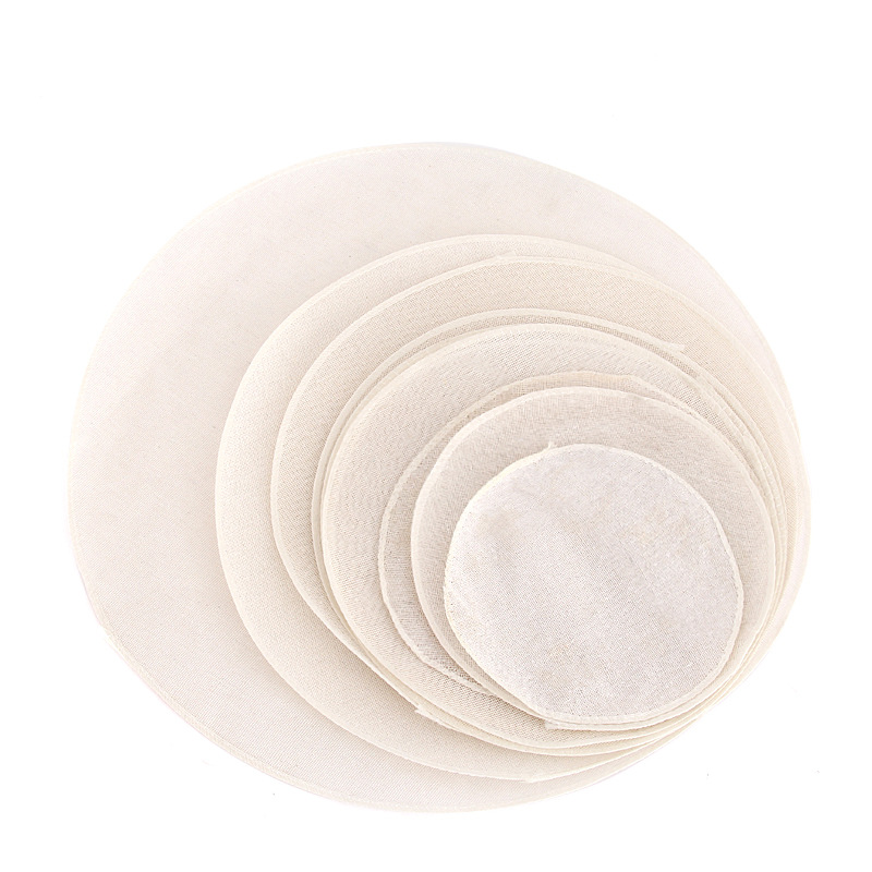 Cotton Round Steamer Cloth Wholesale Encryption Thickened Sizing Edge Cage Cloth Kitchen Steamed Bun Steamed Bun Mat