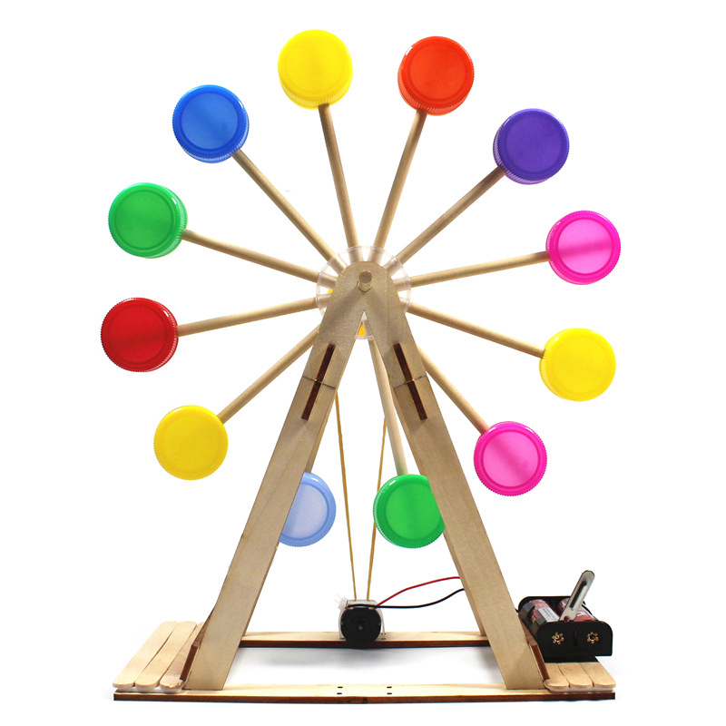 Ferris wheel cake handmade diy material homemade waste utilization technology small production environmental protection competition