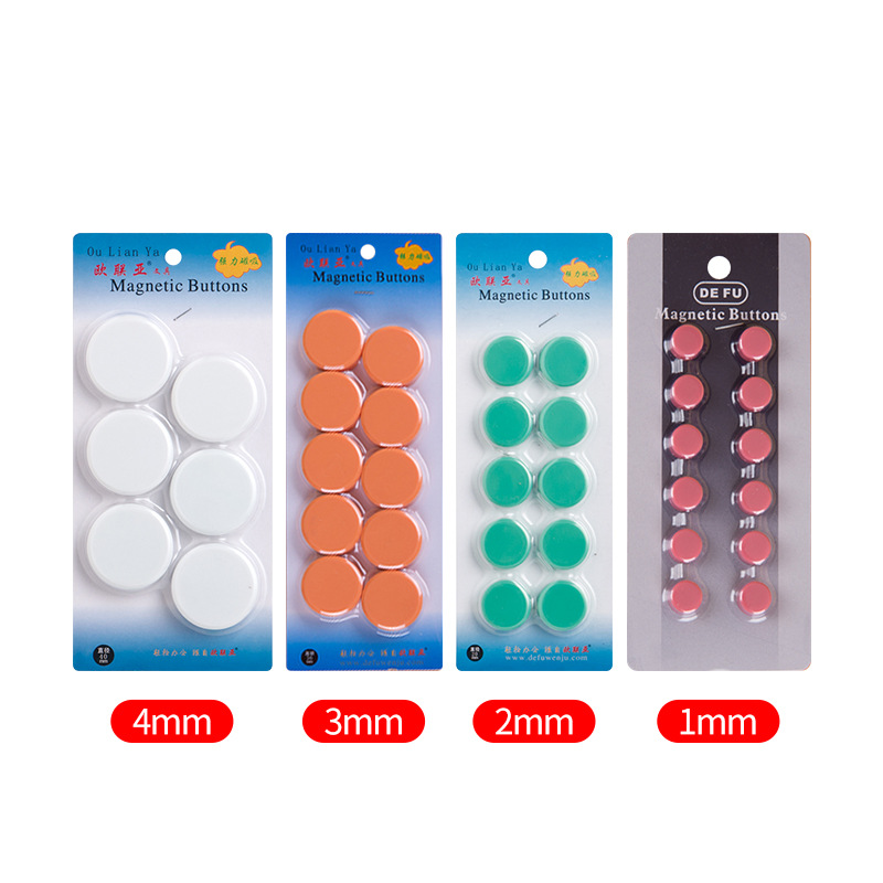 Factory wholesale 2cm flat magnetic particles household school whiteboard magnetic teaching aids 20mm strong refrigerator blackboard magnetic particles