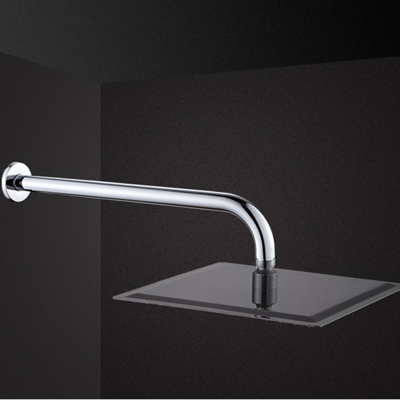 Stainless steel concealed shower into the wall pipe connecting rod shower accessories top spray shower into the wall shower arm pole