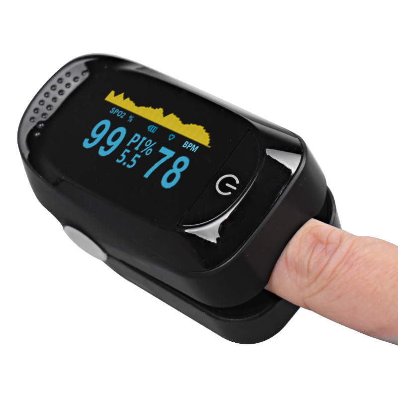 Blood Oxygen Meter, Finger Clip Type Oxygen Saturation Detector, Heart Rate and Pulse Monitoring Finger Pulse Oximeter, Exclusively for Cross-Border Supply