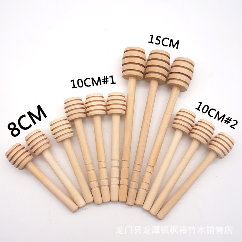 Spot wholesale honey stick solid wood stirring stick honey stick bee stick coffee milk tea jam wooden stirring stick