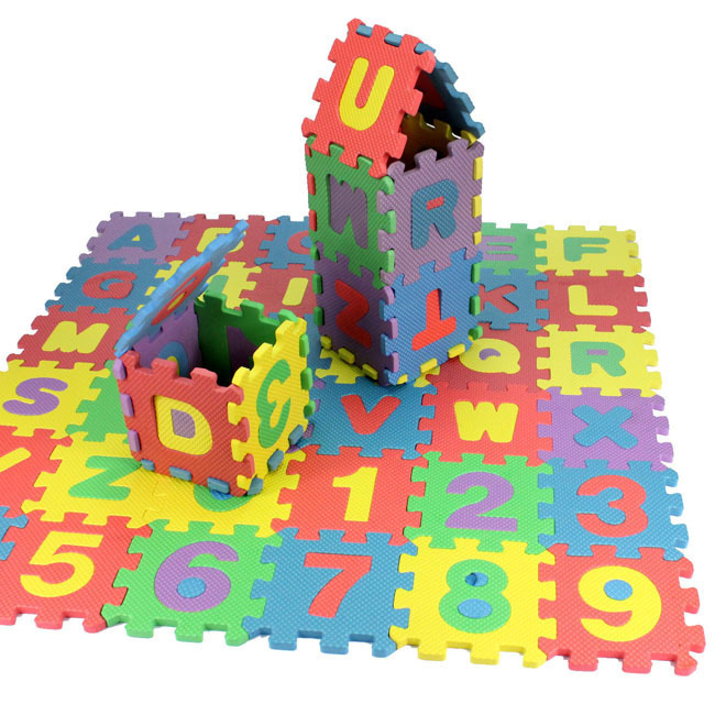 Cross-border Digital Floor Mat Letter Foam Puzzle Baby Crawling Mat Foam Anti-slip Mat Children's Educational Mat Toy