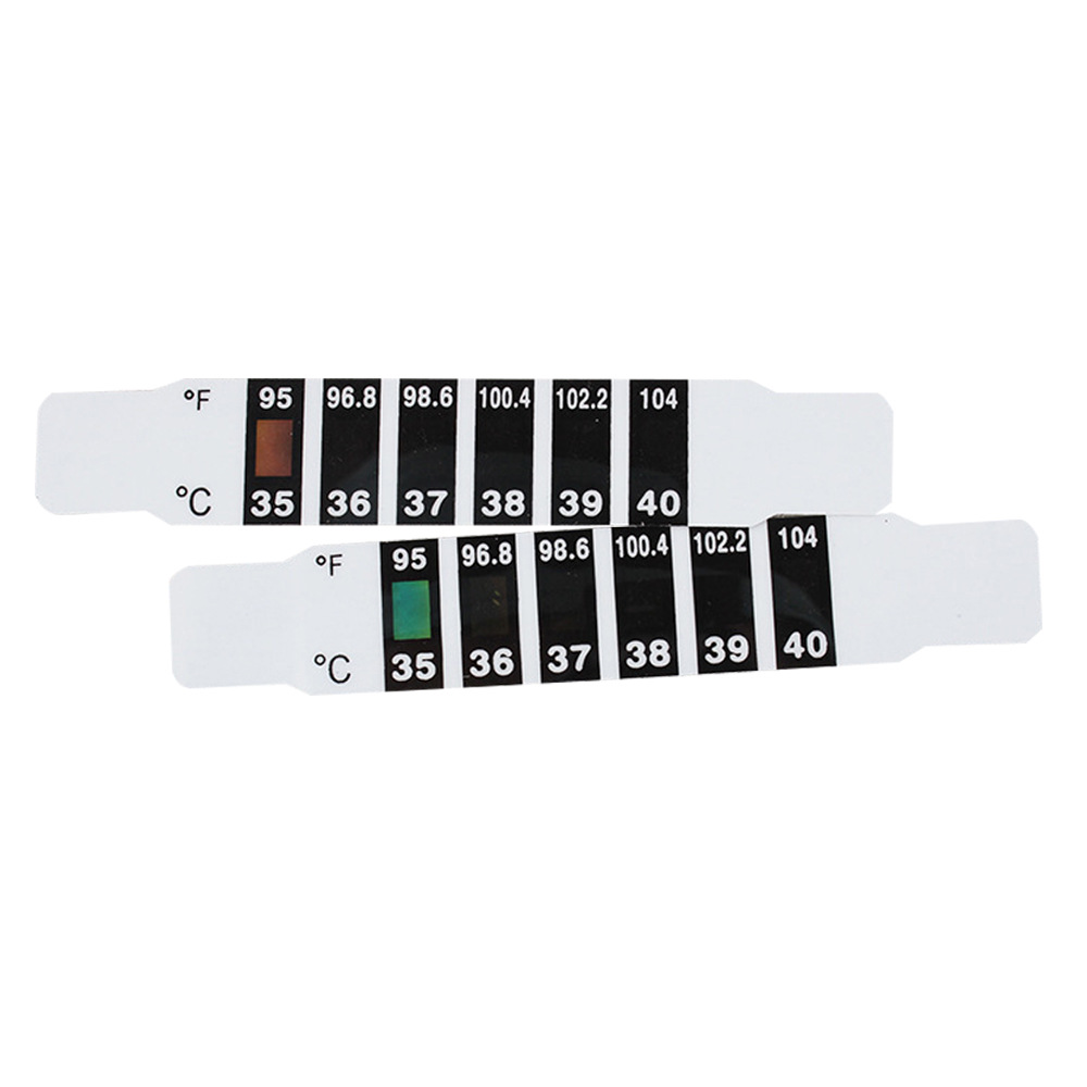 Наклейки для измерения температуры на лбу, цветные термометры
