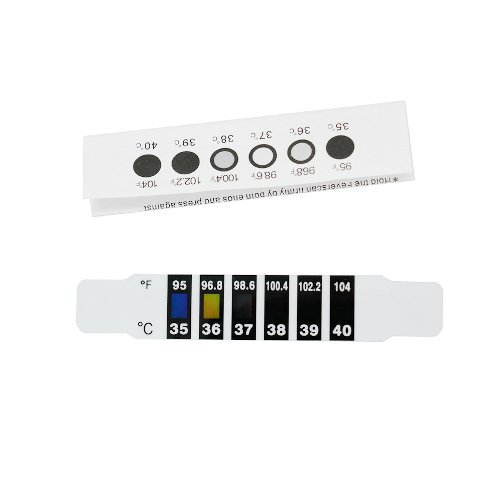 Children's forehead temperature stickers forehead thermometer strips color change forehead temperature stickers forehead temperature stickers PET forehead stickers