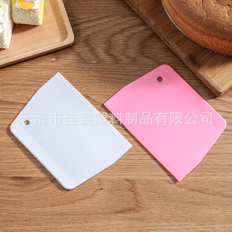 Baking Tools Plastic Scraper Noodle Cutting Knife Trapezoidal Rice Bowel Scraper Household Noodle Cutting Knife Cake Cream Scraper