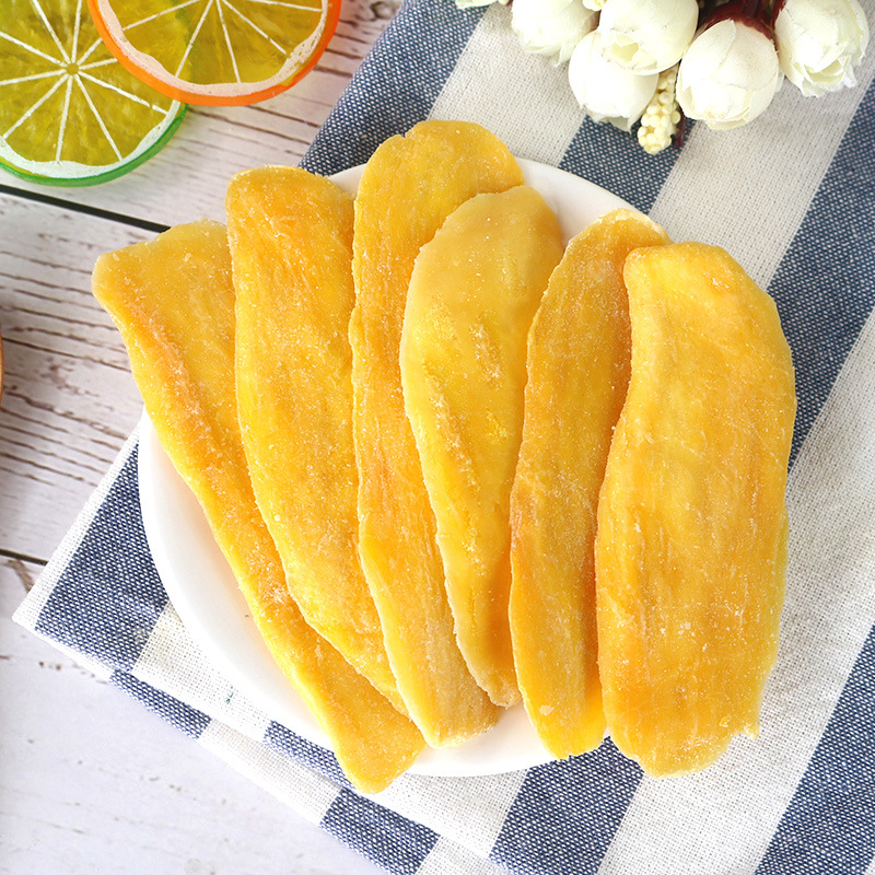 Source Factory 5A Large Dried Mango Bulk Wholesale Wechat Business Snacks Source Factory New Food Dried Fruit Preserves