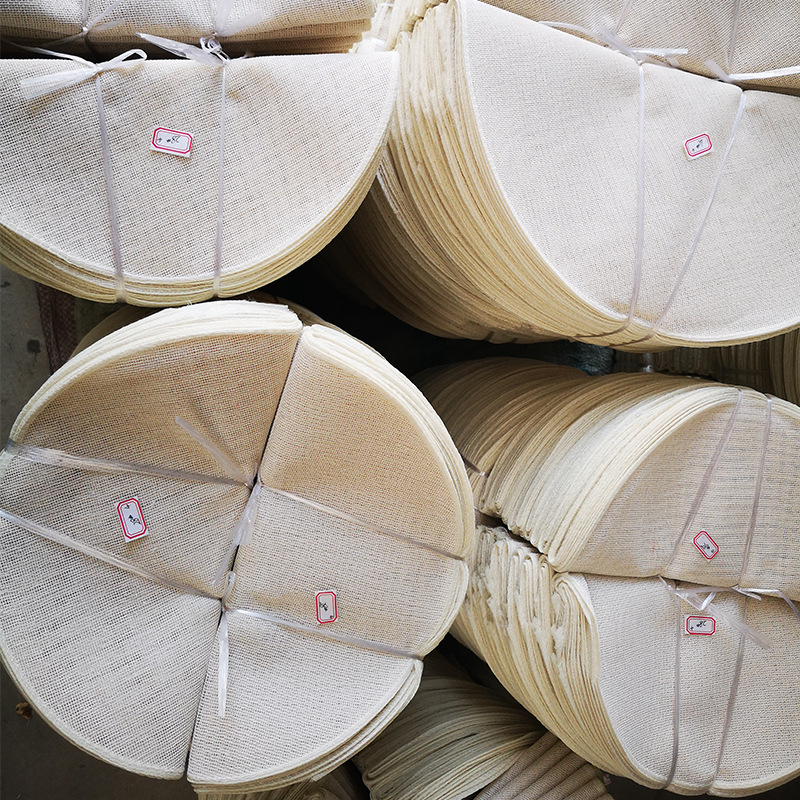 Cotton Round Steamer Cloth Wholesale Encryption Thickened Sizing Edge Cage Cloth Kitchen Steamed Bun Steamed Bun Mat