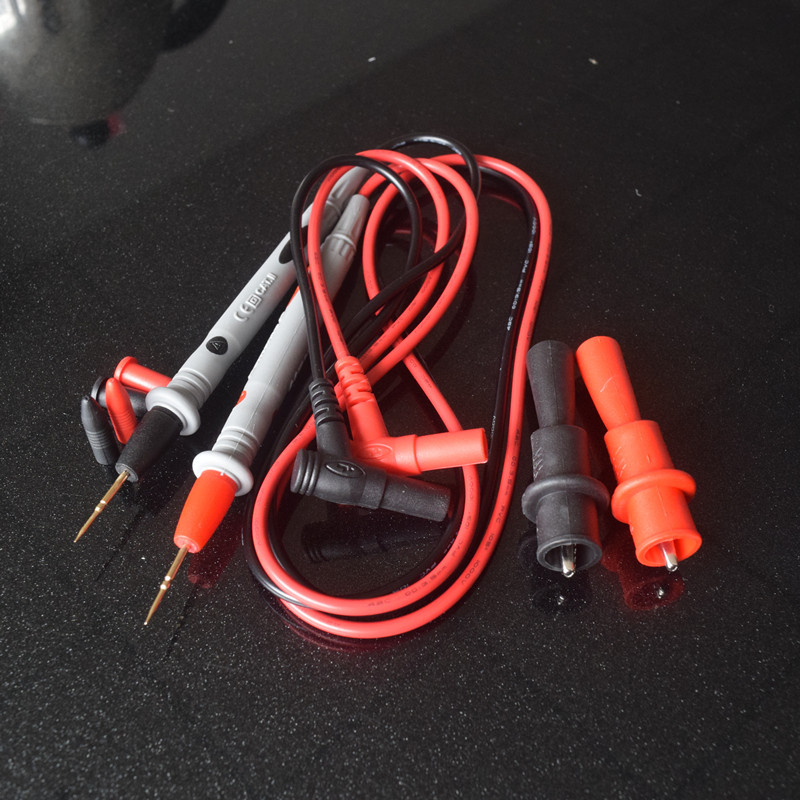 Multimeter Test Pen 1000V20A Special Tip Test Lead Line Extension Needle Tip with Clip Test Pen Stick Test Line
