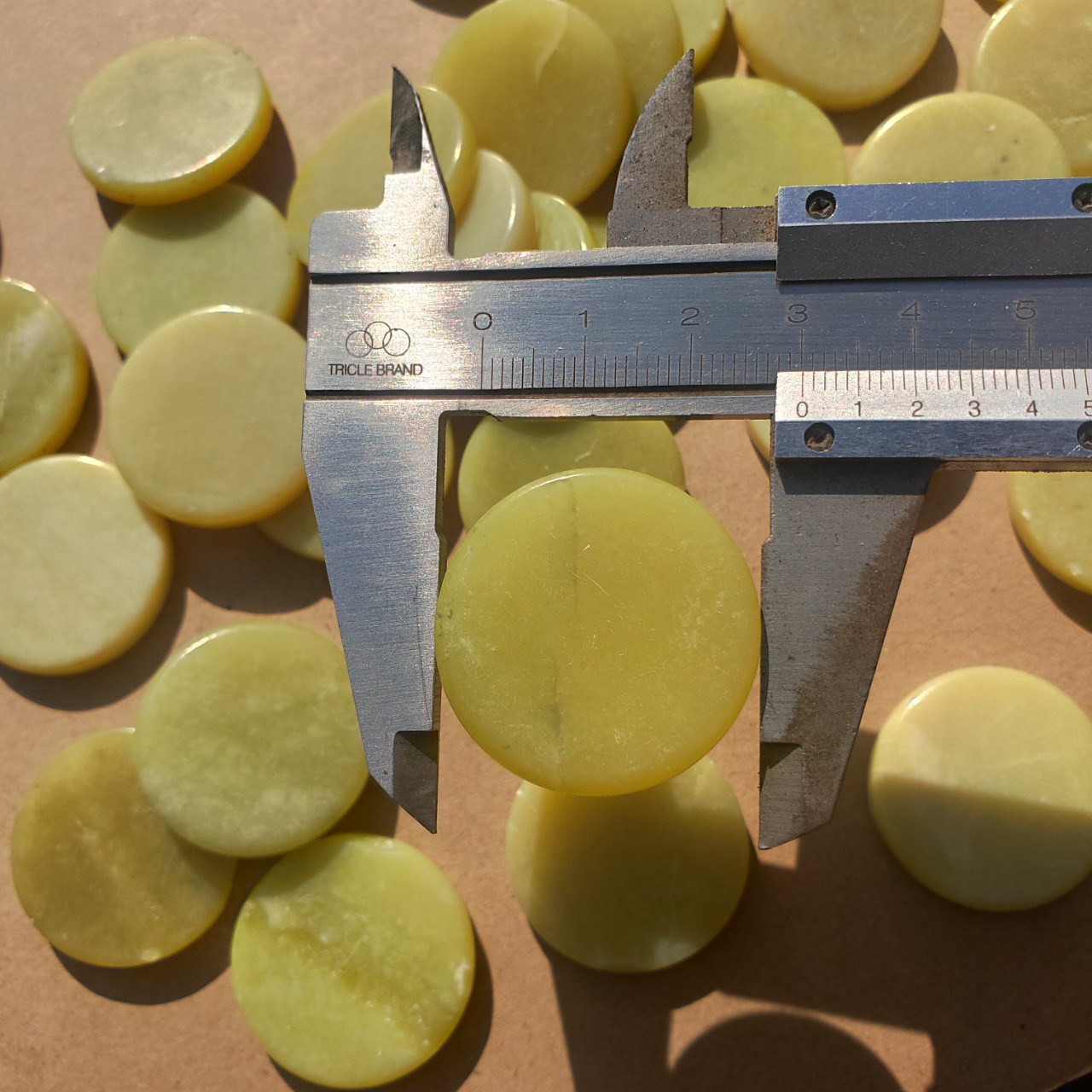 Оптовая светло-желтая нефритовая деталь А, матрасный чехол, простой полированный, 30 мм желтая нефритовая пластина