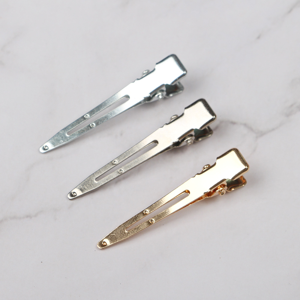 Прямые поставки 4.5CM 3.5CM 6CM никелевого цвета бесшовная клипса DIY ювелирные аксессуары одинарная зажимная клипса