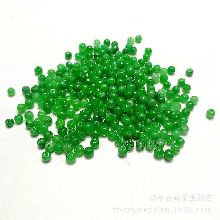 Сухие зеленые нефритовые 4мм круглые бусины, свободные бусины, оптовая продажа, сухие зеленые железные драконы, DIY ювелирные аксессуары, браслет, ожерелье
