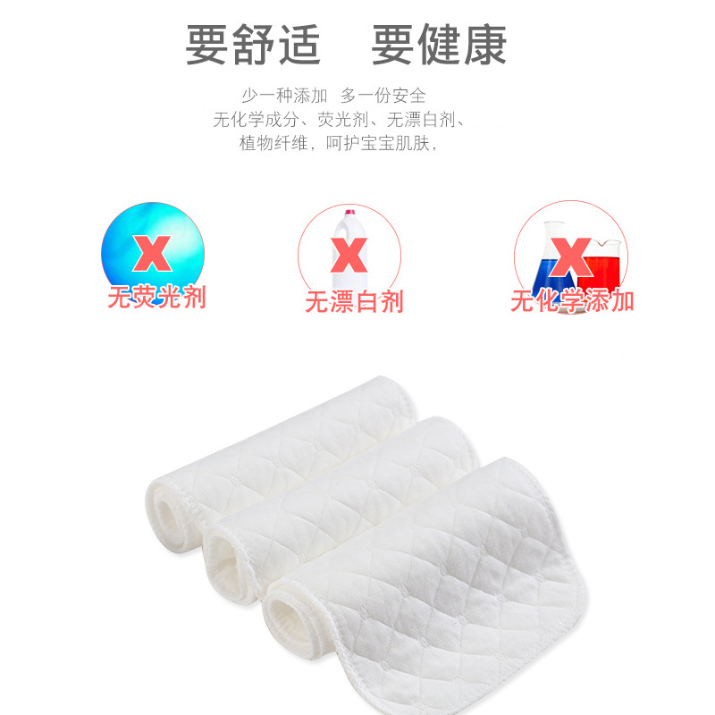 Baby Diapers Pure Cotton Baby Nappies Washable Newborn Changing Pads Wholesale Ecological Cotton Diaper Liners