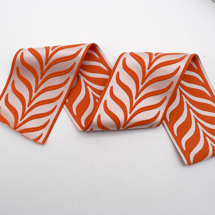 Manufacturers supply polyester curtain lace jacquard finished herringbone shape Korean-style other soft accessories