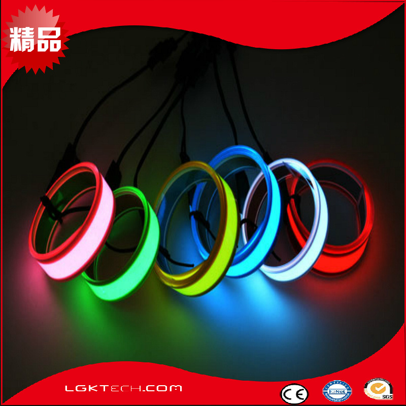 Wholesale modified internet celebrity helmet light EL cold film night driving driving take-out motorcycle flash helmet light Belt