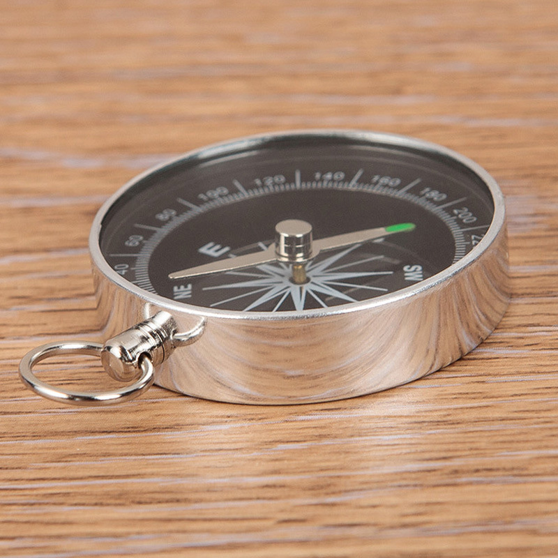 G44 keychain ornaments aluminum alloy portable compass metal gift mini pocket compass instrument North pin