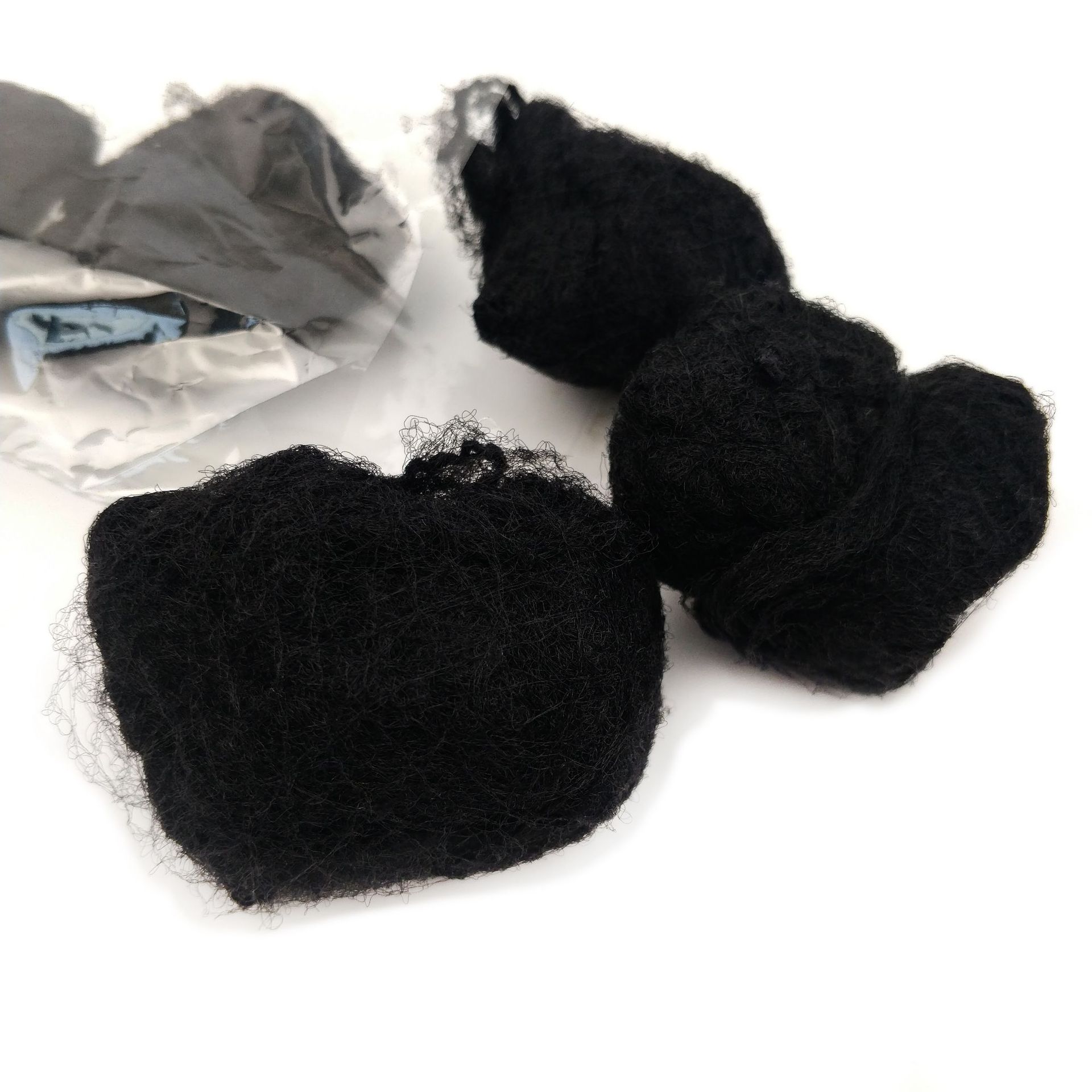 High elastic thin invisible hair net cap black stewardess dance hair disposable net cap wig accessories 10*10 mesh