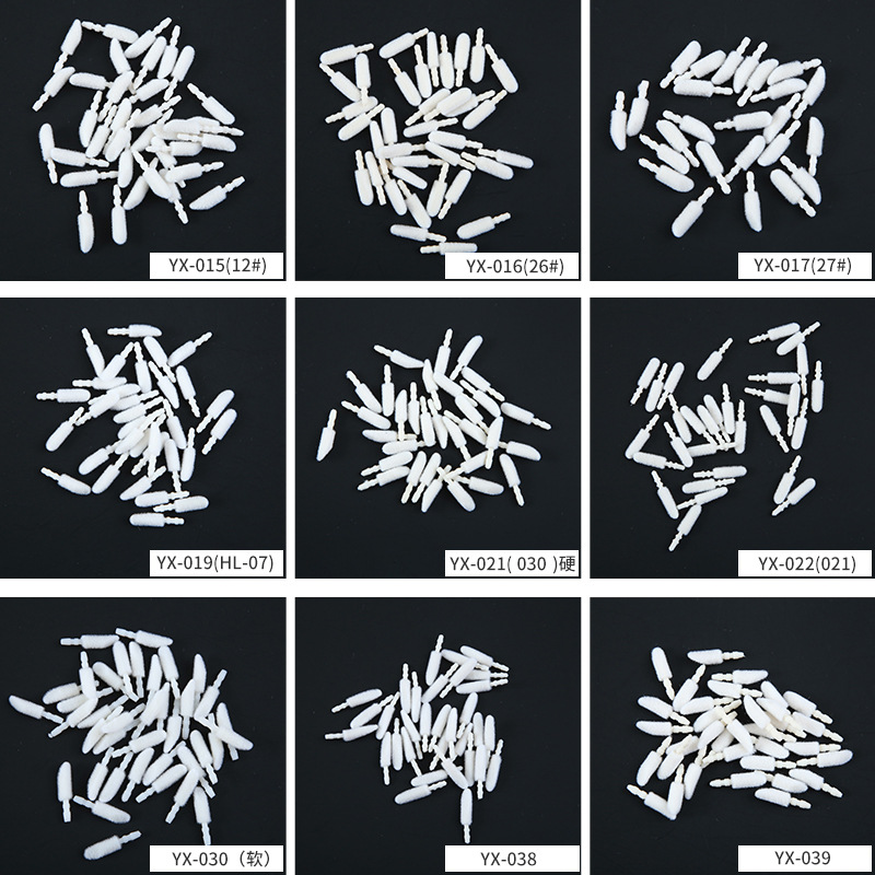 Disposable Lip Brush Head Beauty Makeup Lip Glaze Lipstick Lip Gloss Cotton Head Disposable Flocked Lip Brush Replacement Head