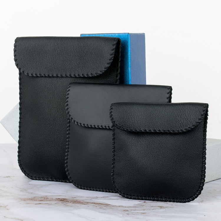 Electronic Products Double-layer Storage Felt Bag Folding Flip Cover Velcro Sealing Glasses Jewelry Storage Felt Bag