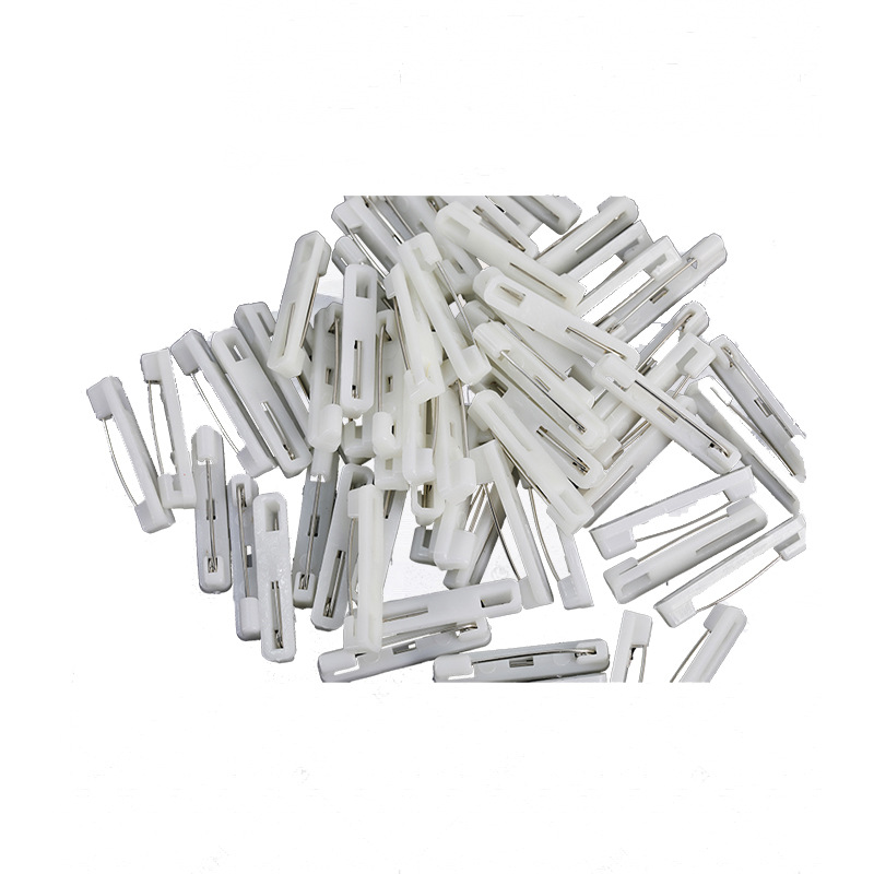 Source manufacturers wholesale plastic pin badge consumables badge badge badge pin brooch back glue pin a generation of hair