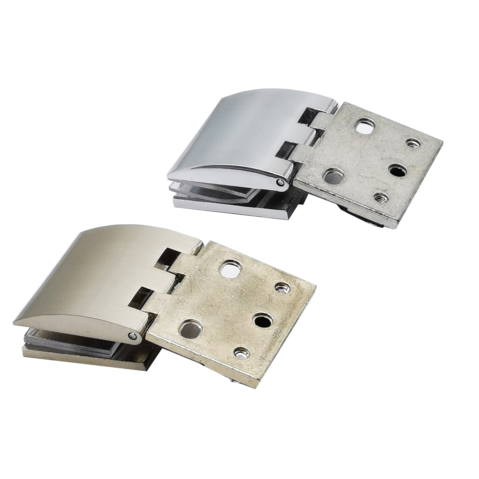 Factory Direct glass hinge wine cabinet cabinet door hinge hole glass hinge 90 ° flat door hinge