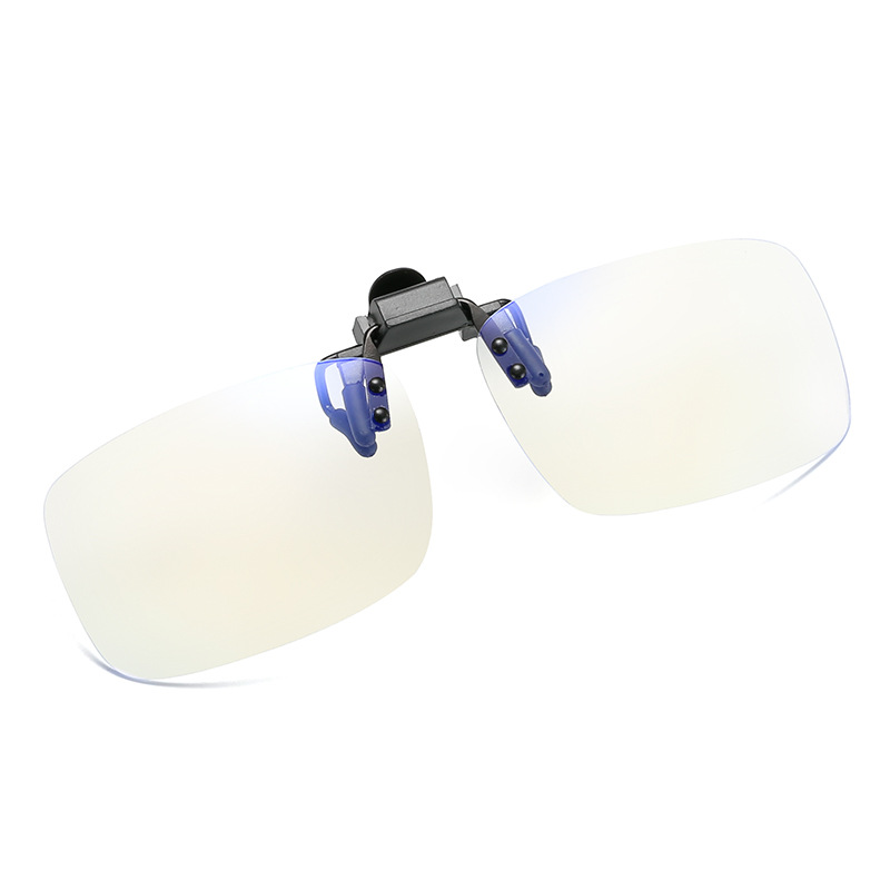 Anti-Blue Light Clip Uv Clip Myopia Glasses Clip Hd Transparent Flip-Up Computer Goggles Clip
