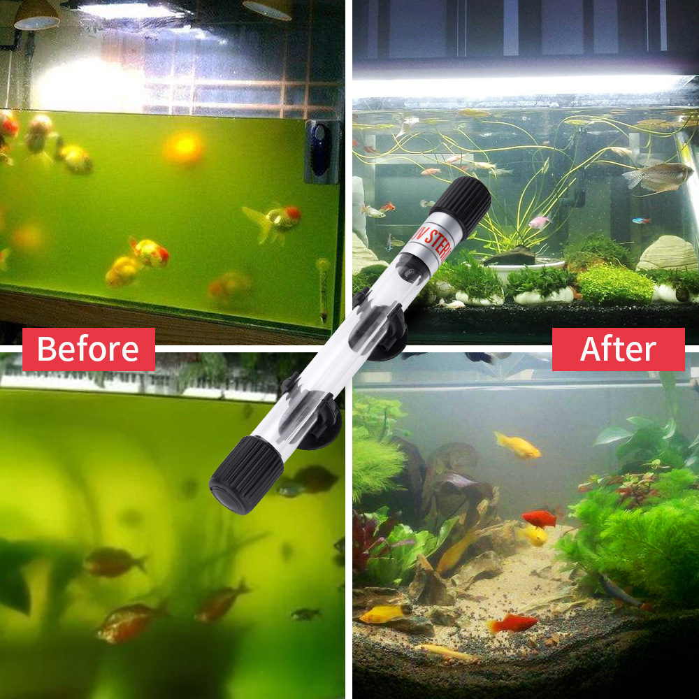 Cross-Border Timer Uv Germicidal Lamp Fish Tank Germicidal Lamp Diving Sterilization Lamp Fish Pond Aquarium Uv Disinfection Lamp