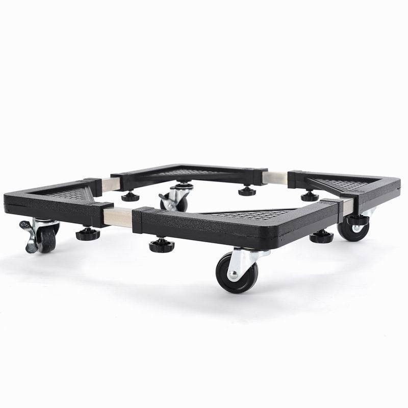 Retractable Adjustable Stainless Steel Storage Rack Universal Refrigerator Base Wheel Wheel Washing Machine Mobile Rack Hanger